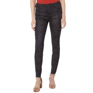 Liverpool Madonna Black Brown Snake Print Ponte Skinny Leggings